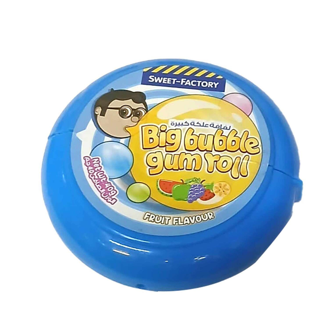 BUBBLE GUM ROLL FRUIT FLAV 40G